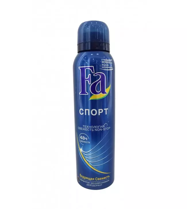 I-Deodorant FA: Ama-Deodorants webhola ngaphandle kosawoti we-aluminium, izikhalazo-antiperspirants 