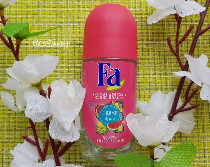 Feodorant Fa: Ball Deodorants ដោយគ្មានអំបិលអាលុយមីញ៉ូម, ពន្លា, ថ្នាំប្រឆាំងនឹងមេរោគ 