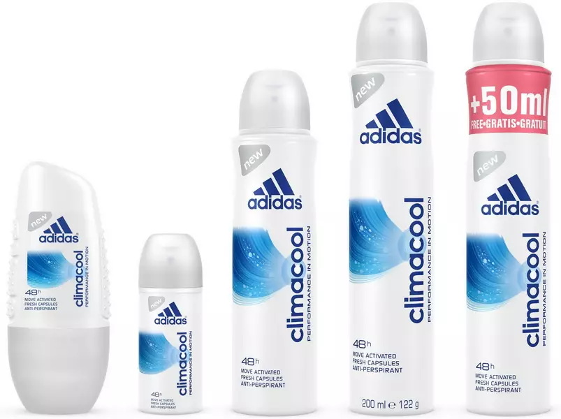 Adidas Deodoranty: Ženy a pánske loptičky a iné deodoranty-antiperspirans. Pripravte sa a CLIMACOOL, ICE DIVE A INÉ MOŽNOSTI. Recenzie 4572_18