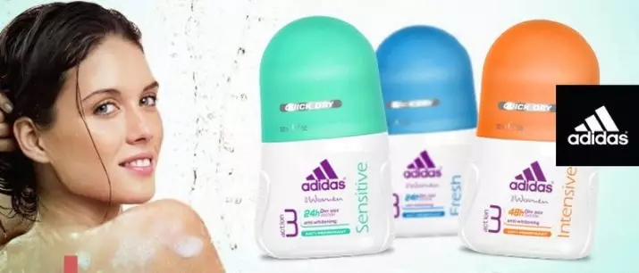 Iklan: Bola awéwé sareng lalaki sareng deodorants sanés-antiperspirs. Siap sareng kimachool, és sénsitip sareng pilihan sanés. Ulasan 4572_2