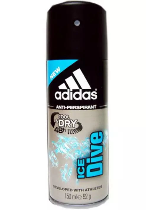 deodorants Adidas: femra dhe topa burrave dhe të tjera deodorants-antiperspirants. Të marrë të gatshme dhe ClimaCool, Ice Dive dhe opsione të tjera. Shqyrtime 4572_31