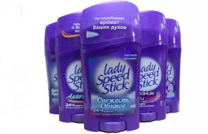Дезодорант Lady Speed ​​стик (23 снимки): Състав на средство против изпотяване, гел и сух спрей. Преглед на Дезодоранти 