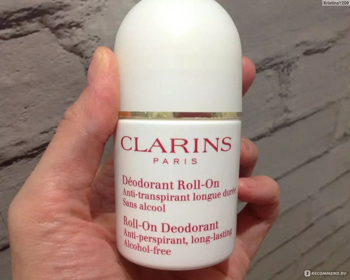 Clarins deodorant: የሴቶች እና የወንዶች ፋብሪካ, ኦው Ressourcante, Antiperspirant - አካል ለ አክብሮ ሁለንተናዊ ኳስ Deodorant 4594_4