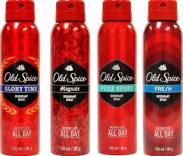 Deodorers Old Spice (22 장의 사진) : 남성과 여성을위한 스프레이 및 단단한 antiperspirants, 울프 툰 (Whitewater)의 종류, 남성 탈취제의 냄새 4597_10