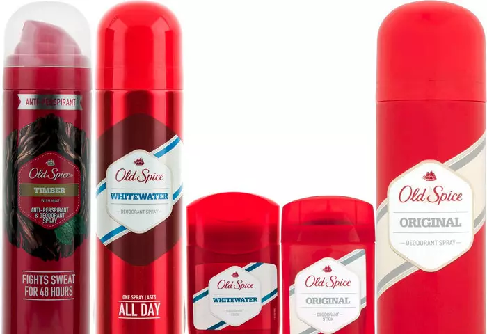 Deodorantes Old Spice (22 fotos): la composición de aerosoles y antitranspirantes sólidos para hombres y mujeres, tipos de Wolfthorn y Whitewater, olores de desodorantes de los hombres. 4597_8
