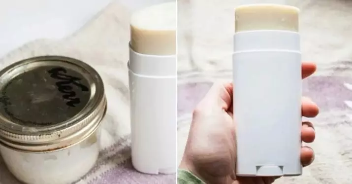 Deodorant me duart tuaja: Receta për gatim për lëngjet natyrore dhe deodorants të ngurta për sqetullat nga djersa me vaj kokosit 4602_26