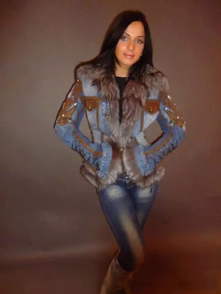 מעילי ג'ינס נשים (144 תמונות): ג 'ינס אופנה 2021, מודלים מסוגנן 460_76
