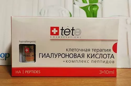 Kosmetika Tete Cosmeceutical: Suitzako aurpegiko produktuen ikuspegi orokorra, kosmetologoen berrikuspenak 4612_15