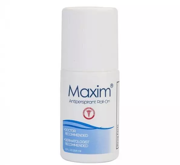 Maxim dezodorans: sastav antiperspiranta i uputa za njegovu uporabu, pregledava liječnike 4660_2