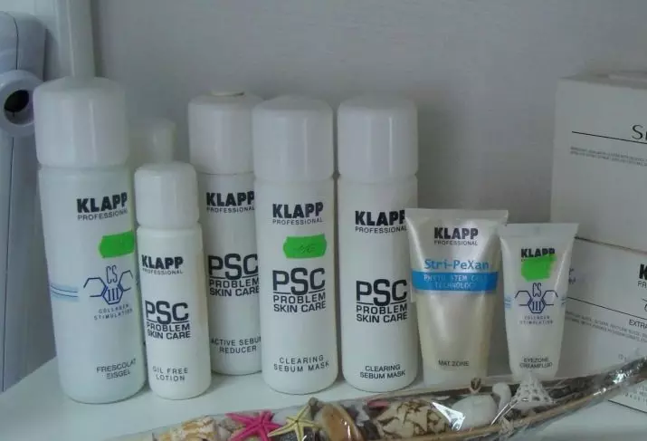 Kosmetiikka KLAPP: Saksalainen ammatillinen kosmetiikka kasvotusten ja kehon, arvosteluja kosmetologien arvosteluja 4661_11