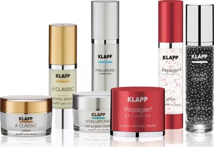 Kozmetika Klapp: Njemačka profesionalna kozmetika za lice i tijelo, recenzije kozmetičara 4661_2