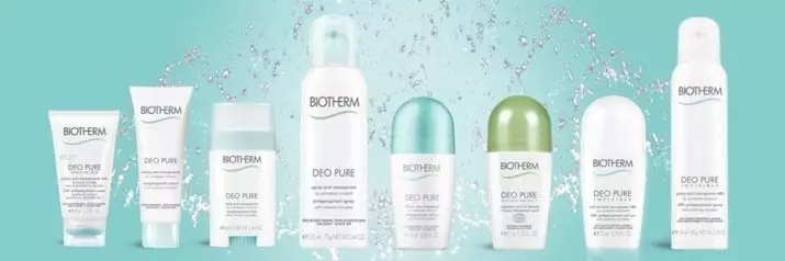 Deodorant Biotherm: Forbhreathnú ar antiperspirants sorcóir baineann agus fireann gan alcól, díbholaíoch - ceannbhrait, spraeanna agus daoine eile. Leideanna maidir le roghnú 4664_11