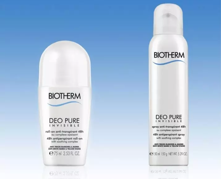 Deodorant Biotherm: خواتین اور مرد رولر antiperspirants کے بغیر شراب، deodorants - چھتوں، سپرے اور دیگر. منتخب کرنے کے لئے تجاویز 4664_22