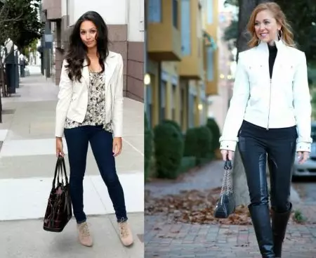 jaquetes blanques (37 fotos): Models de les dones, de manera que a l'desgast 468_28