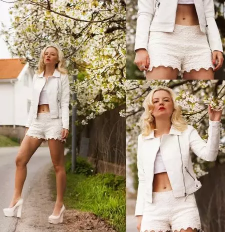 Jaket putih (37 foto): Model wanita, kanthi cara sing nganggo 468_6