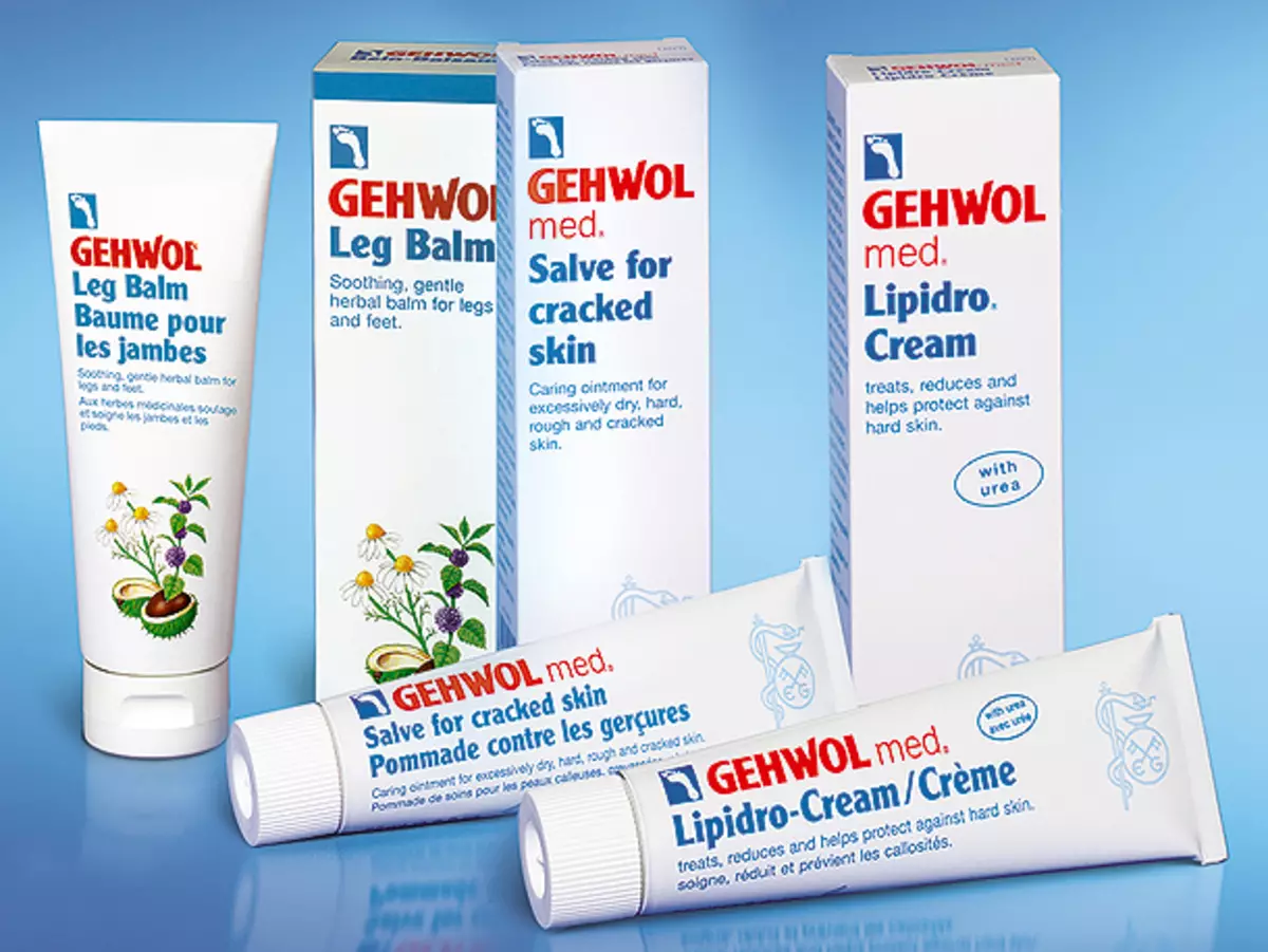 Gehwol Cosmetics: Tarkastelu ammattimaisten saksalaisten kosmeettisten valmisteiden jaloihin. Hänen edut ja haitat 4744_20