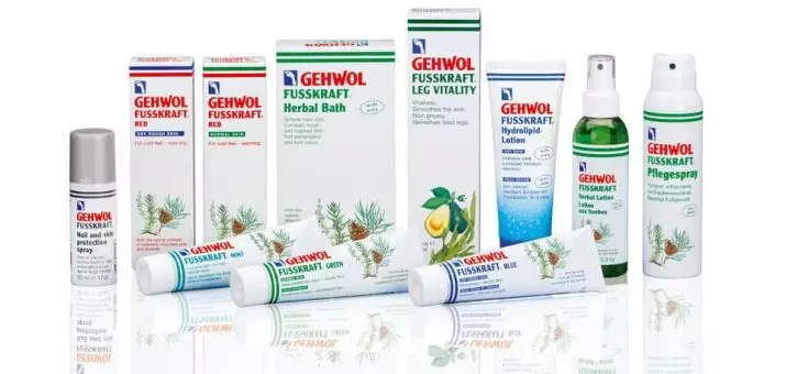 GEHWOL COSMETICS: Dib u eegista Alaabada Qandaraas ee Jarmalka ee German ee cagaha. Faa'iidooyinkeeda iyo qasaarooyinka 4744_9