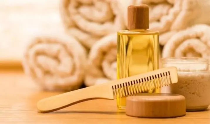 Ulje za kosu (37 slike): Koji je najbolji i koristan eterično ulje? Primjena breskve i marokanski fondova, recenzije 4751_24
