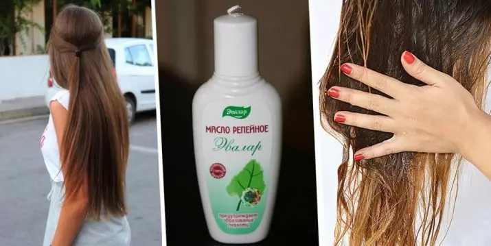 Aceite de cabelo (37 fotos): Cal é o mellor e útil aceite esencial? Aplicación de melocotón e fondos marroquís, comentarios 4751_29