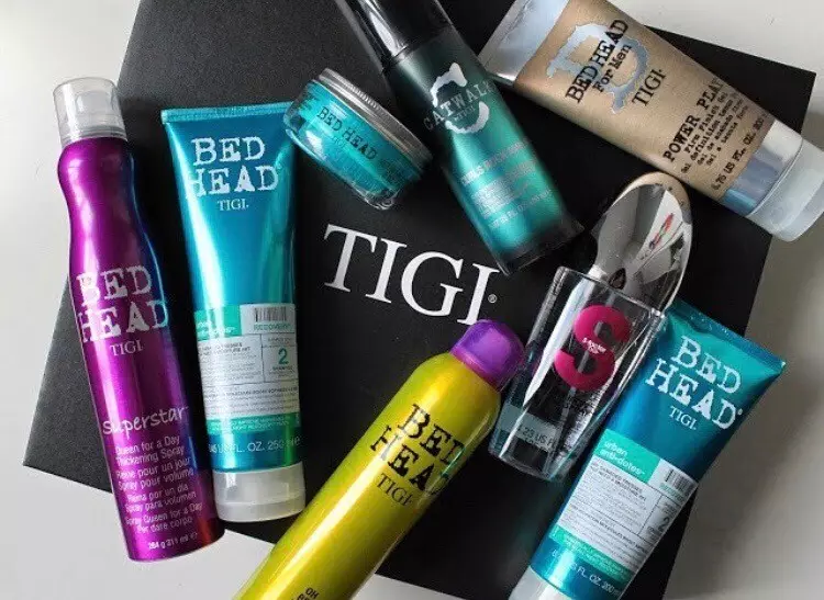 Tigi Hair Cosmetics: Professzionális kozmetikumok Leírás Ágyfej, S Factor és egyéb gyártó termékek. Vélemény 4882_2