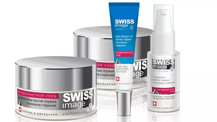 Kosmetik Schweizisk billede: Produktlinje. Vi vælger fløde fra det schweiziske selskab, anmeldelse anmeldelser fra kosmetologer 4884_15