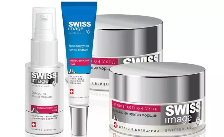 Kosmetik Schweizisk billede: Produktlinje. Vi vælger fløde fra det schweiziske selskab, anmeldelse anmeldelser fra kosmetologer 4884_16
