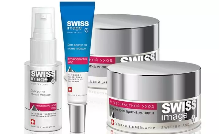 Saripika Swiss Cosmetics: tsipika vokatra. Misafidy crème avy amin'ny orinasa Soisa izahay, famerenana ny famerenana ny famerenana avy amin'ny kosmetology 4884_16