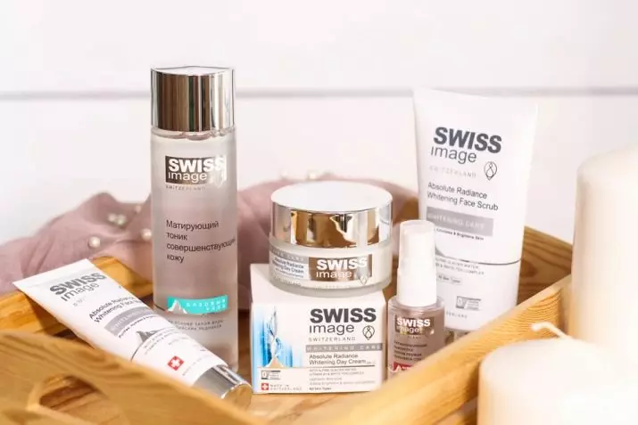 Gambar Kosmetik Swiss: Garis Produk. Kita milih krim saka perusahaan Swiss, ulasan ulasan saka kosmetik 4884_18