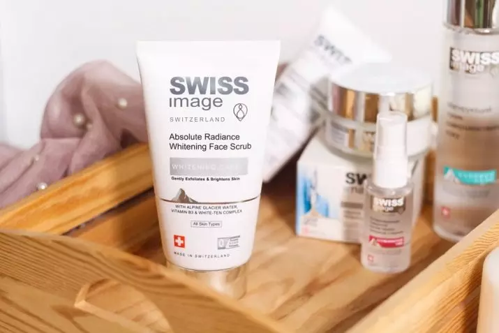 Gambar Kosmetik Swiss: Garis Produk. Kita milih krim saka perusahaan Swiss, ulasan ulasan saka kosmetik 4884_19
