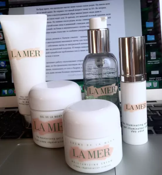 La Mer Kosmetik: Hiersteller Land. Virost an Nodeeler vun der Koosmetik. Kritiken 4912_8