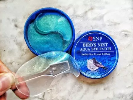 SNP Patches: Með Leður Nest Extract í kringum Kóreu, Bird's Nest Aqua og Gold Collagen, Umsagnir 4964_9