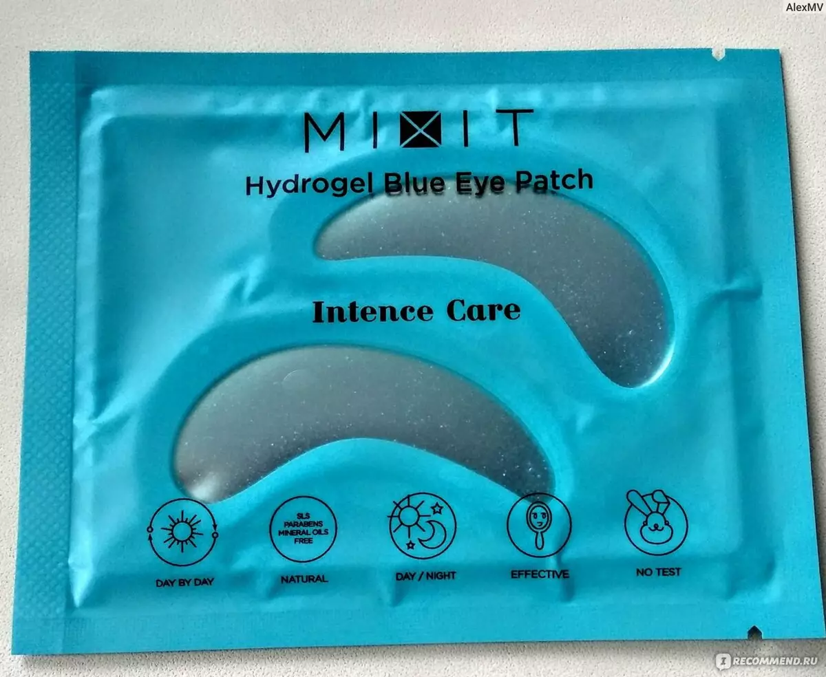 Mixit liquid patches: gel at hydrogel patches para sa mga mata, mukha at labi. Insome patches, suriin ang mga review 4967_10
