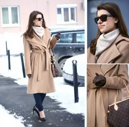 Scegliere un cappotto femminile Warmer (47 foto): che tessuto sono i più caldi per una donna se ci sarà calore o non in una mano di poliestere o no 496_28