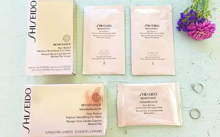 Patches Shiseido: patches kanggo mripat karo muput retinol sing bisa diceret lan ringkesan produk liyane. Ulasan 4994_11