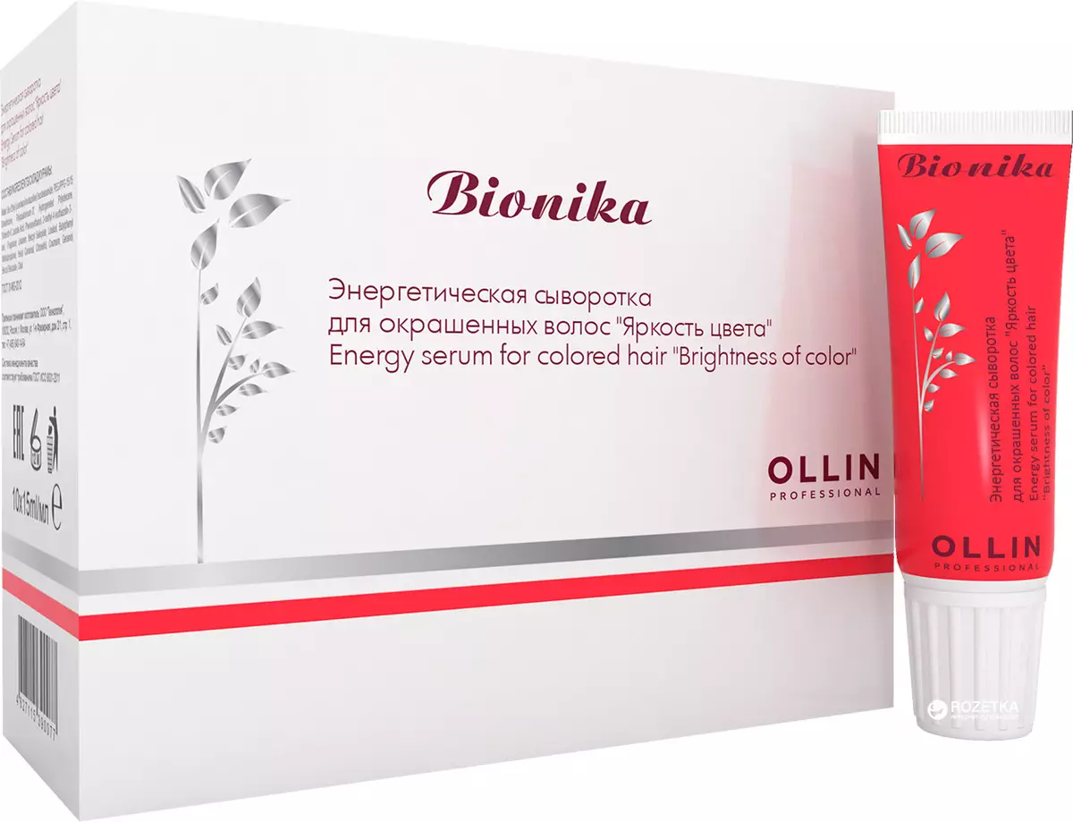 Ollina serums: matu rekvizīti, kas samazina matus ar linu sēklu ekstraktu, atsauksmes 5032_5