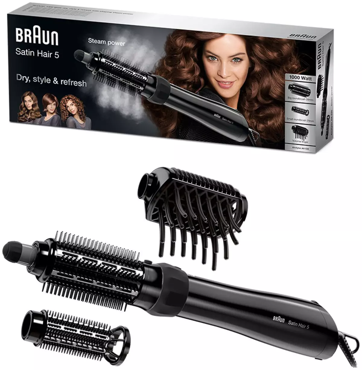 BRAUN hairdryer: review of hairdryers with a rotating nozzle-comb and ferry 5113_4
