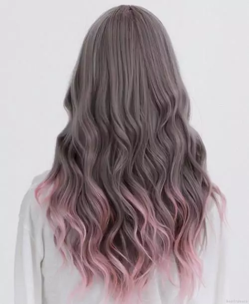 Růžové vlasy tipy (35 fotek): Jak malovat na tmavé a světlé vlasy doma? Rysy barvení bílé a hnědé, červené a tmavé vlasy 5115_16