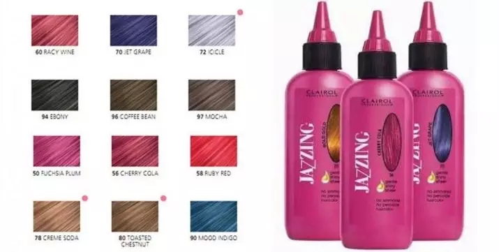 Violetinė spalva ant tamsių plaukų: atspalvio pasirinkimas, vidutinio ilgio garbanos dažymas, trumpi ir ilgi plaukai su pjaustymo balzamais 5130_38