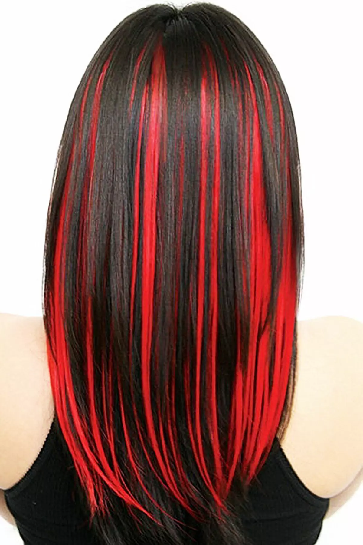 Покраска Волос Красный С Черным