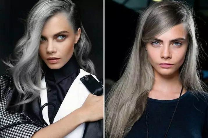 Hair color de cenușă întunecată (78 fotografii): bucle scurte și lungi, cu o nuanță de cenușă. Cum să atingeți tonul dorit din blond? Cum să reparăm lumina? Cine va purta colorant? 5137_24