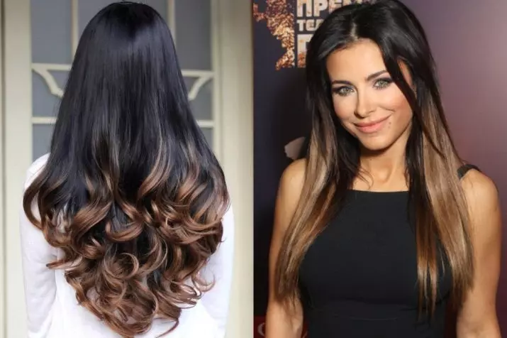 Regangkan warna pada rambut (98 gambar): Apa itu? Bagaimana untuk membuat di rumah peralihan dari gelap ke tempat yang terang pada keriting pendek? Menarik warna pada helai panjang sederhana 5138_32