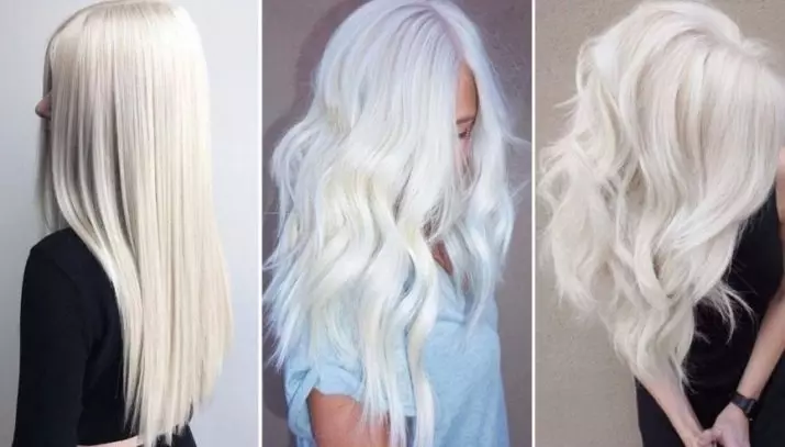 Svetlobna blondinka (34 fotografij): zelo svetle odtenke barv las blond. Kako slikati dolge ženske lase in karo? 5167_27