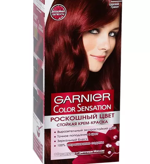 Burgundy Hair (63 foto): Nuansa gelap, cahaya dan merah-coklat untuk anak perempuan, fitur lukisan. Siapa yang pergi bordeaux? 5175_44