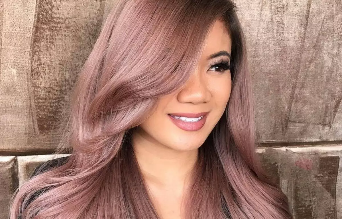 Ash-Pink Hair Color (58 billeder): Blond og andre nuancer af aske med en lyserød sved. Hvordan får du en farve på kort og langt hår? 5180_27