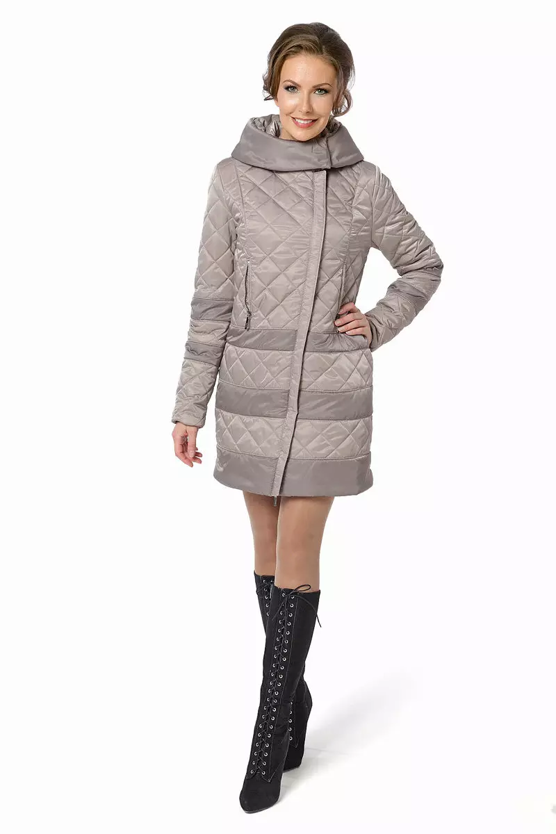 яке палто за жени (160 снимки): от Финландия яке палто трансформатор, модерен 2021, палто с якето, съкратени 520_153