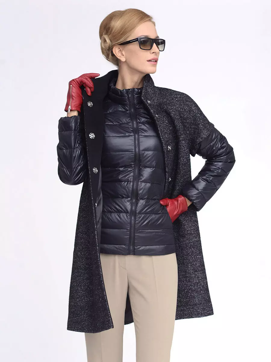 яке палто за жени (160 снимки): от Финландия яке палто трансформатор, модерен 2021, палто с якето, съкратени 520_3