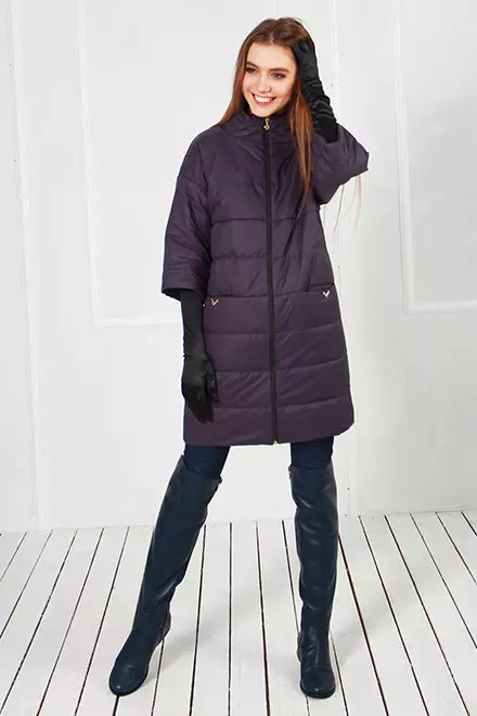 Women's Coat Jacket (160 foto's): Van Finland Coat Jacket Transformer, Trendy 2021, Bas met 'n baadjie binne, verkort 520_5