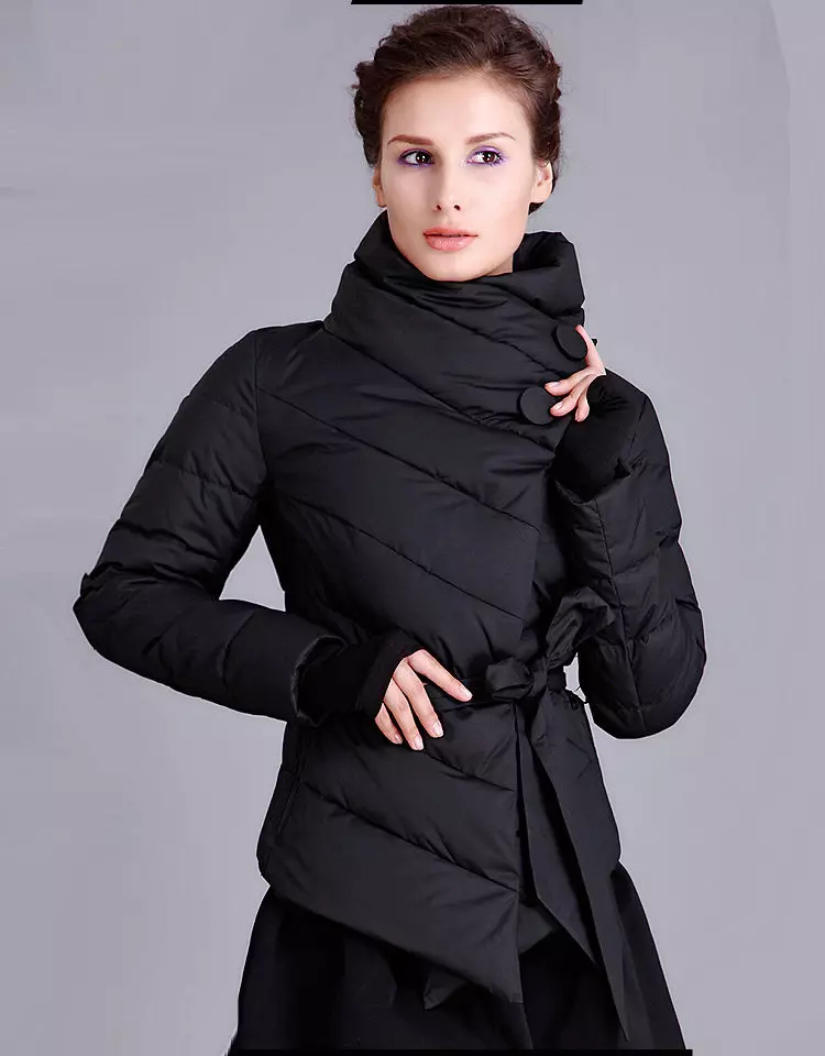 яке палто за жени (160 снимки): от Финландия яке палто трансформатор, модерен 2021, палто с якето, съкратени 520_54