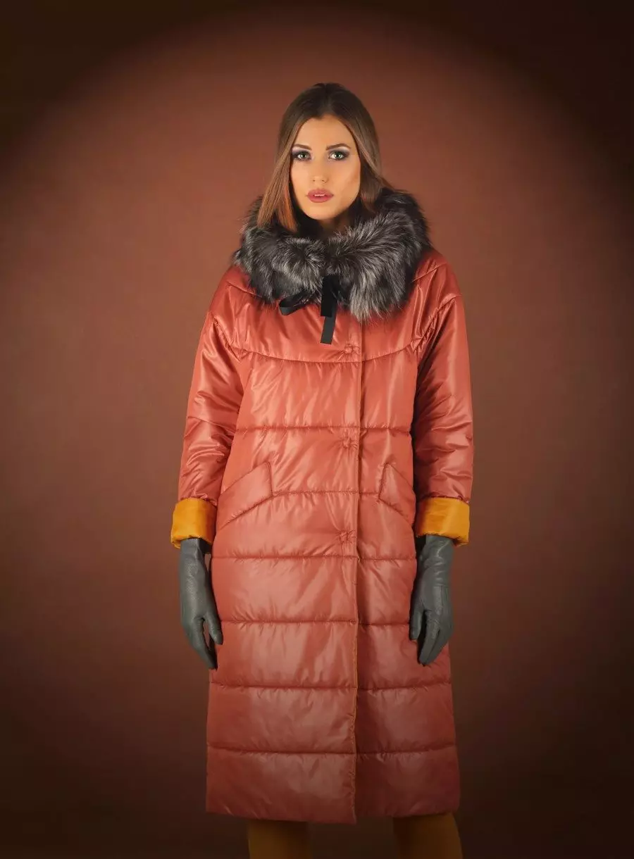 яке палто за жени (160 снимки): от Финландия яке палто трансформатор, модерен 2021, палто с якето, съкратени 520_84