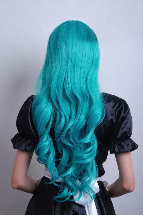 Couleur des cheveux turquoise (47 photos): quelles filles sont des couleurs sombres et turquoises légères? Comment peindre vos cheveux? 5232_11